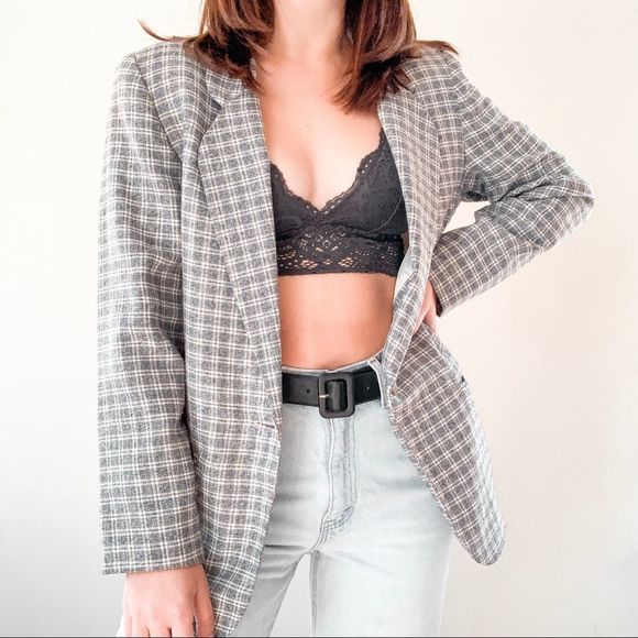Vintage Jackets & Blazers - WORTHINGTON | Vintage Tartan Plaid Blazer Sz 8P